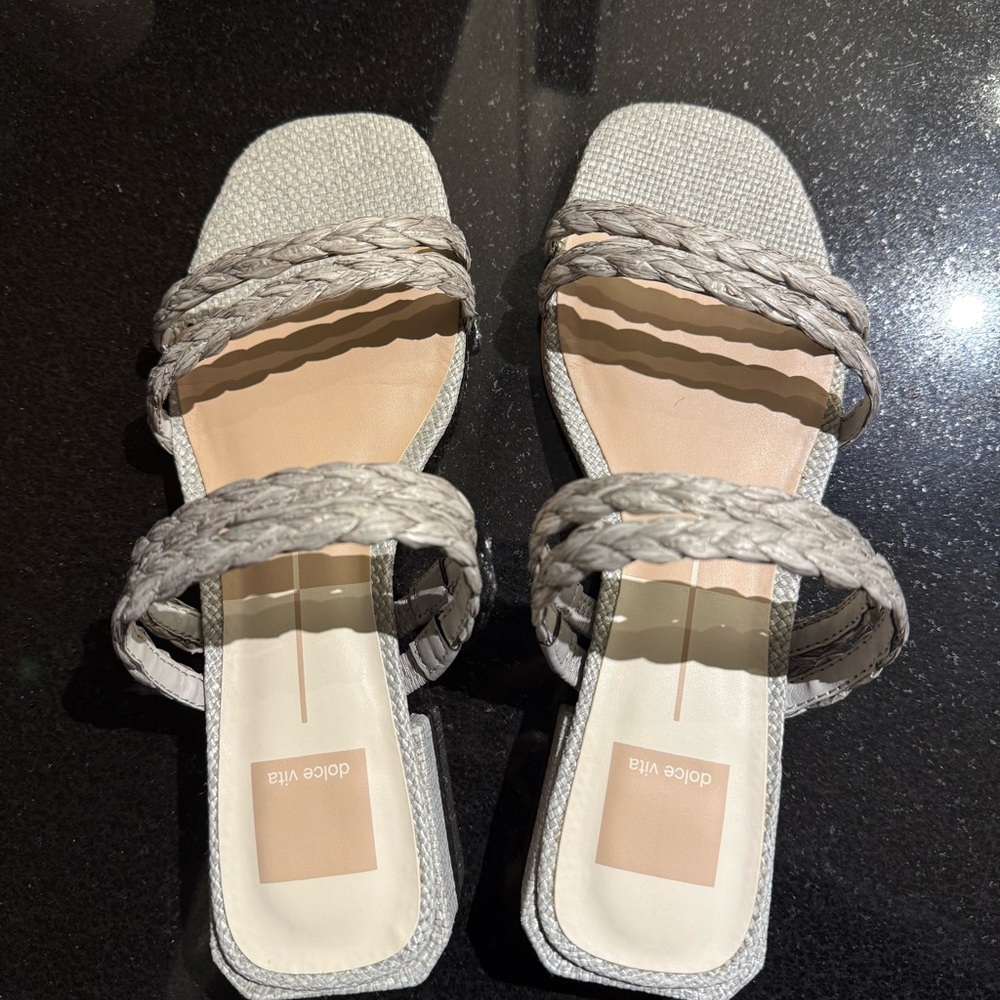Dolce Vita Women's Haize Raffia Braided Sandals